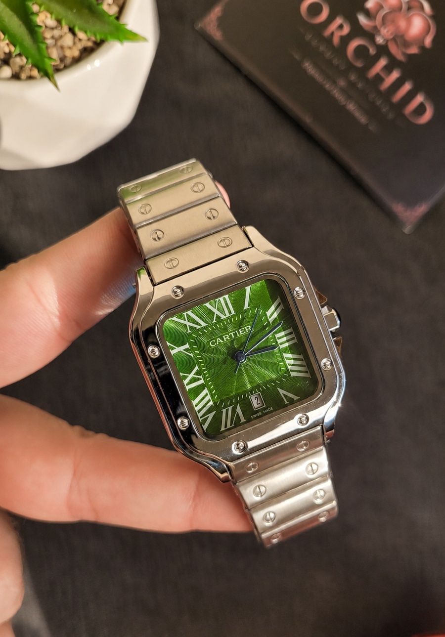 Cartier Santos Green