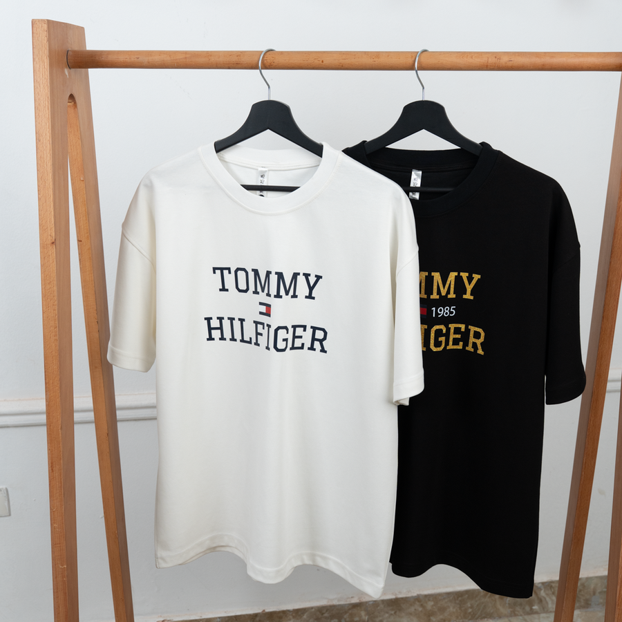 تيشرت TOMMY NP20 انترلوك قطن أوفر سايز | Unisex