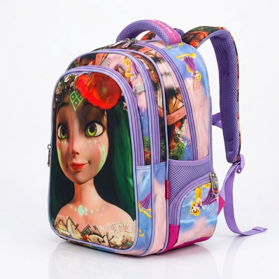 طقم  شنطة مدرسة  أطفالي ظهر  "Golden Bag brand " قلاب 3 وشوش مقاس 14- 3 قطع| Demand & Beyond