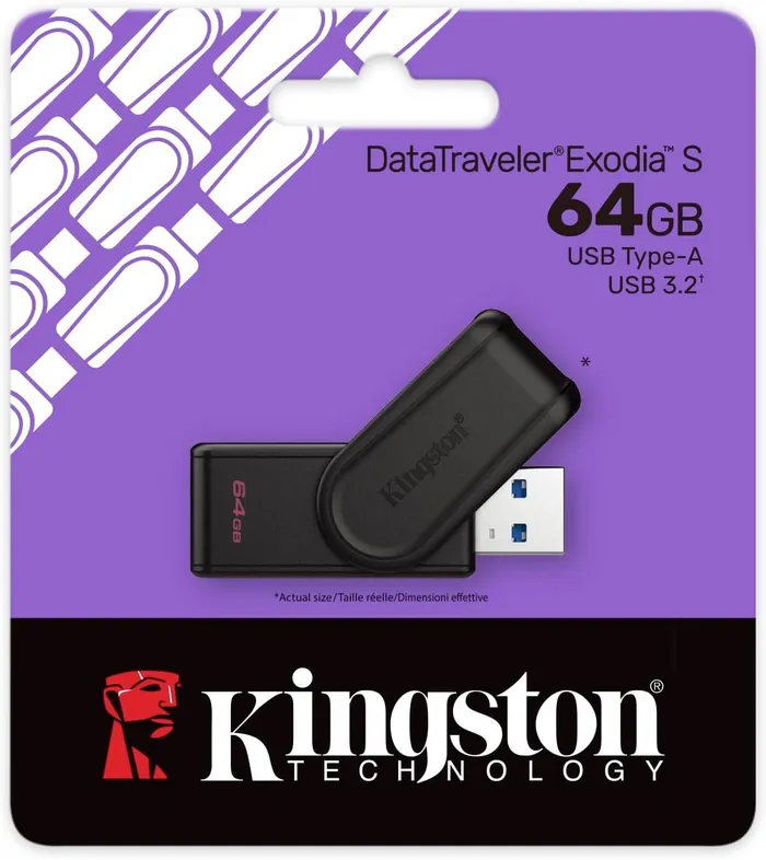فلاش ميموري كينجستون 64 جيجابايت- Kingstone Flash Memory 64GB (ضمان 12 شهر)