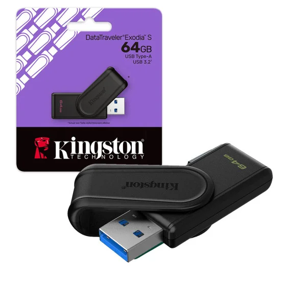 فلاش ميموري كينجستون 64 جيجابايت- Kingstone Flash Memory 64GB (ضمان 12 شهر)