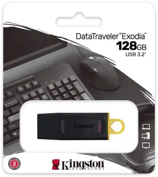 فلاش ميموري كينجستون 128 جيجابايت- Kingstone Flash Memory 128GB (ضمان 12 شهر)