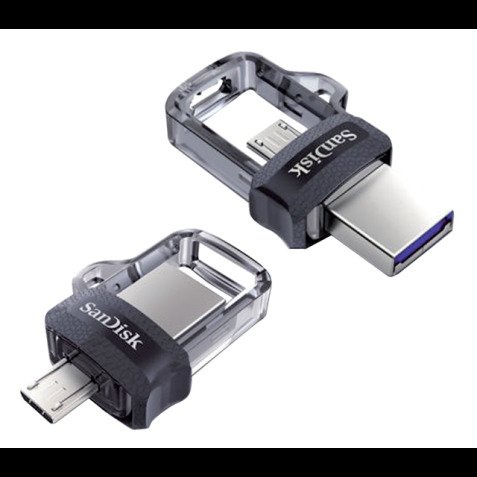 فلاشة سانديسك مزدوجة المنفذ مايكرو 128 جيجابايت - SanDisk dual drive MICRO 128GB