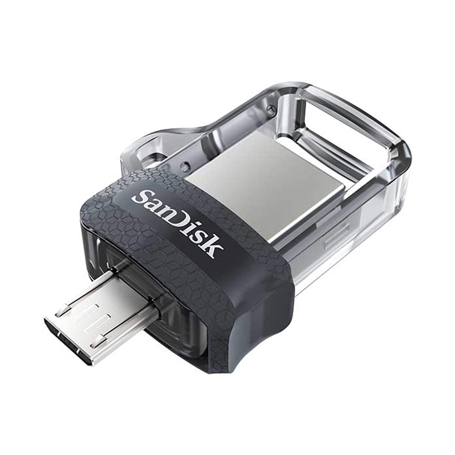 فلاشة سانديسك مزدوجة المنفذ مايكرو 128 جيجابايت - SanDisk dual drive MICRO 128GB