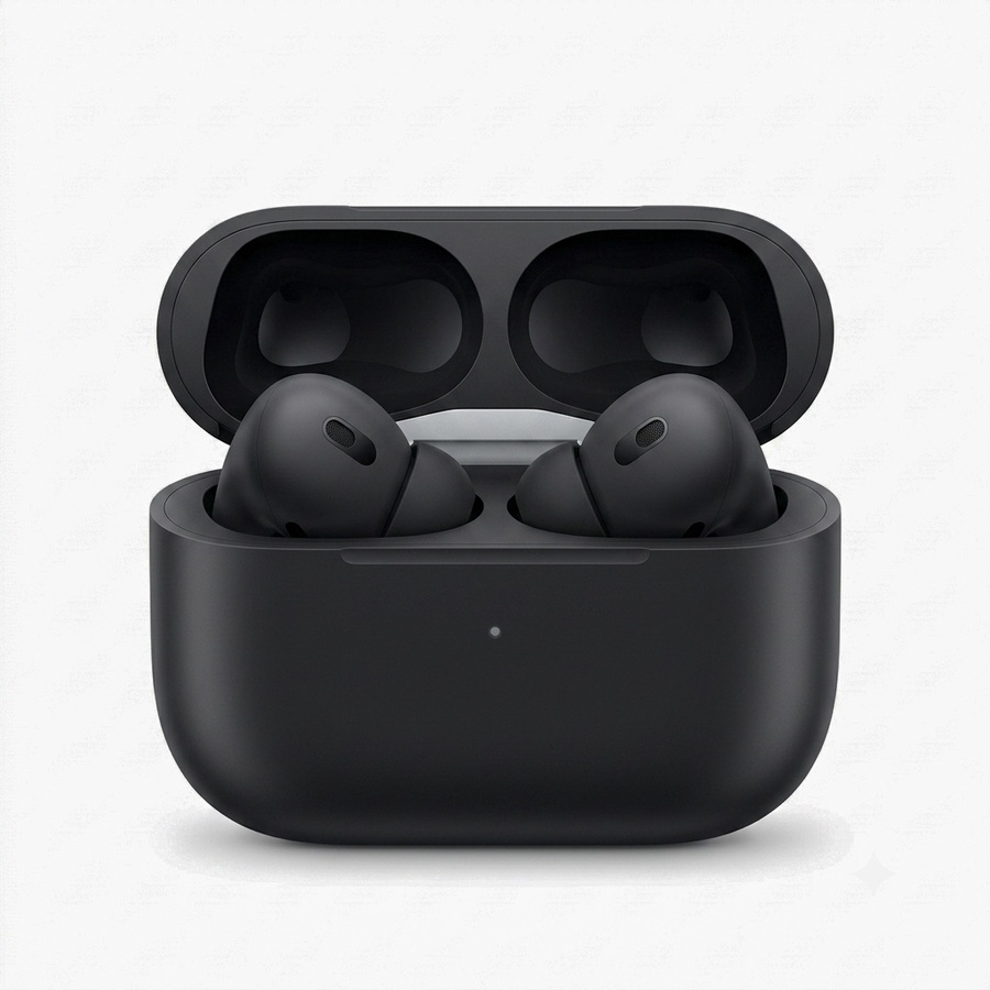 السماعه Airpods pro 2 black edition اللون الاسود المطفي Carbon