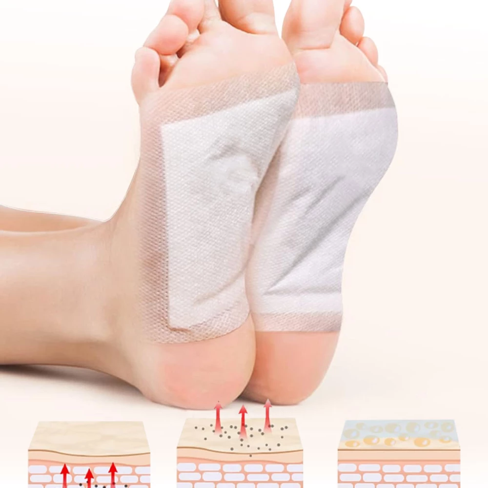 لاصقات القدم العشبية للعناية بالقدمين 10 قطع – Kinoki Detox Foot Pads