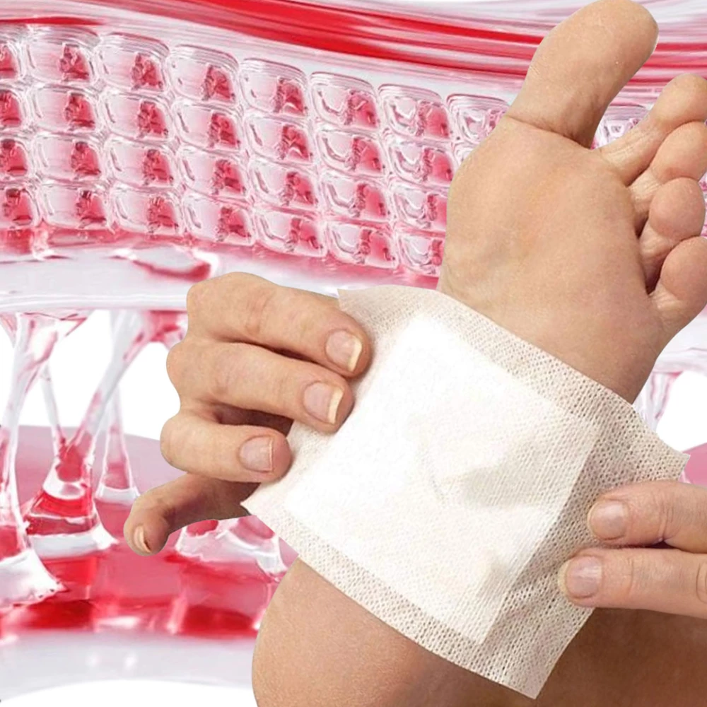 لاصقات القدم العشبية للعناية بالقدمين 10 قطع – Kinoki Detox Foot Pads