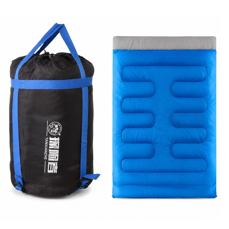 Double Sleeping Bag for 2 Persons – Camping & Outdoor كيس نوم مزدوج لشخصين – للتخييم والرحلات