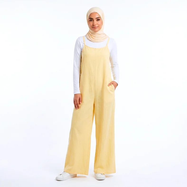 French Linen Salopette
