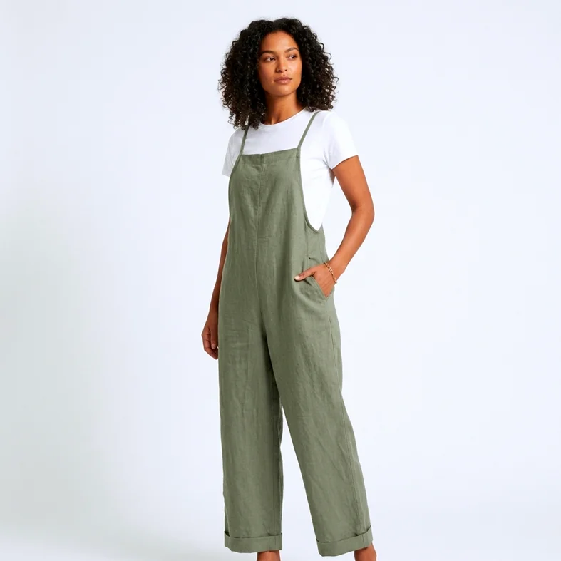 French Linen Salopette