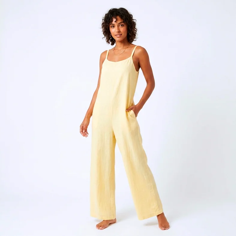 French Linen Salopette