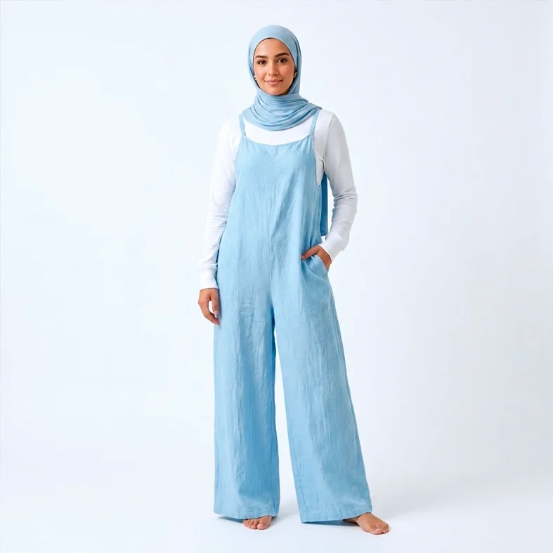 French Linen Salopette