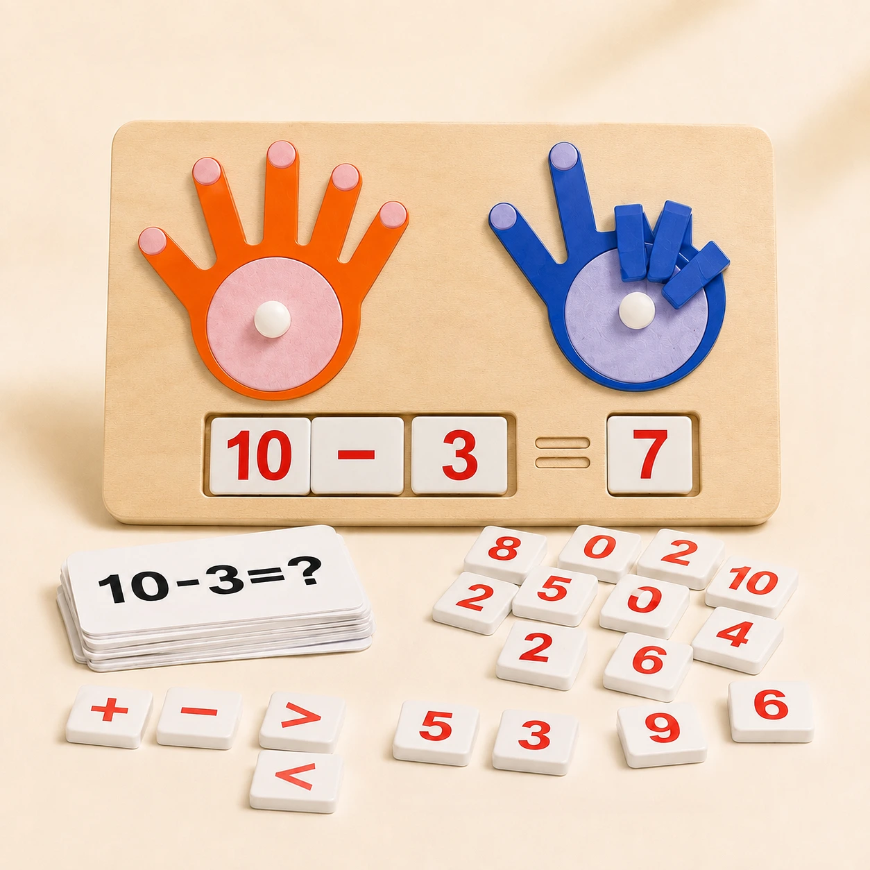 لوحة الحساب الخشبية بالأصابع | Finger Arithmetic Learning Board