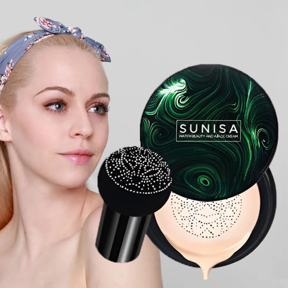 كريم سونيسا لتغذية وترطيب البشرة مع تغطية خفيفة – Sunisa Head Air Cushion CC