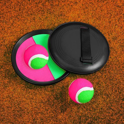 لعبة Catchball للرمي والالتقاط | طقم كرة لاصقة مع 2 مضرب | للأطفال والكبار