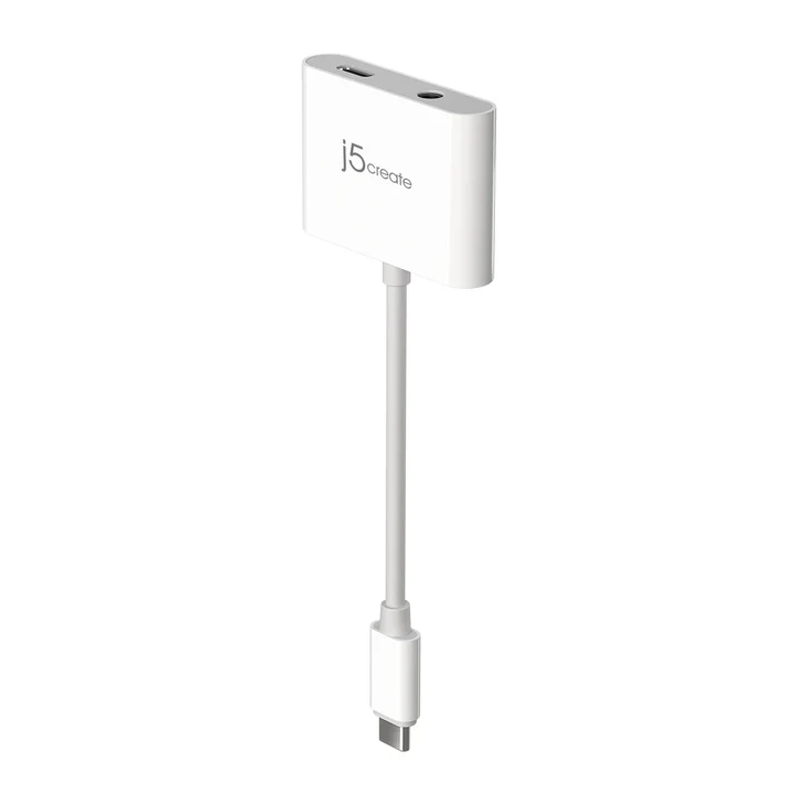j5create JCA122 USB-C to 3.5mm Audio Adapter with PD