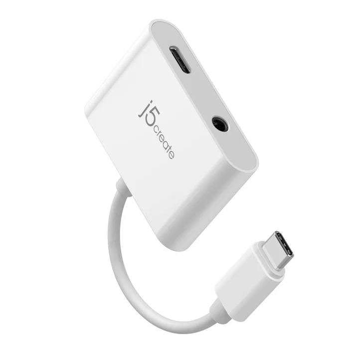 j5create JCA122 USB-C to 3.5mm Audio Adapter with PD