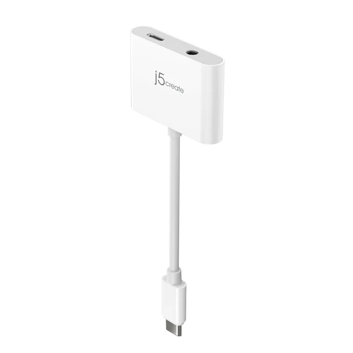 j5create JCA122 USB-C to 3.5mm Audio Adapter with PD