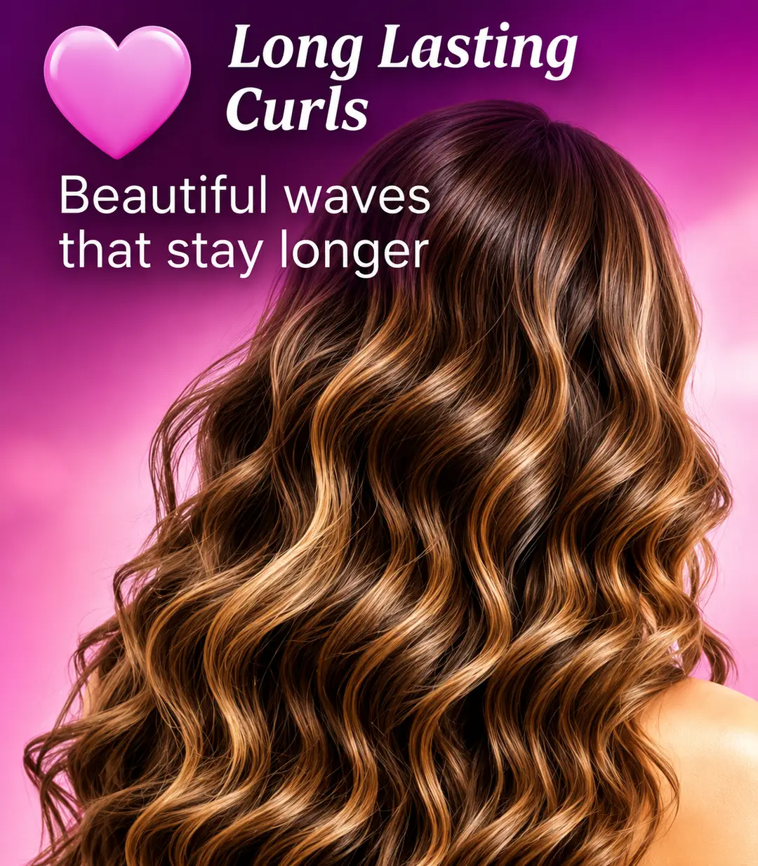 BaByverse BA-449 Professional 3 Barrel Hair Waver Curling Iron – Quick Styling Hair Curler – Pink