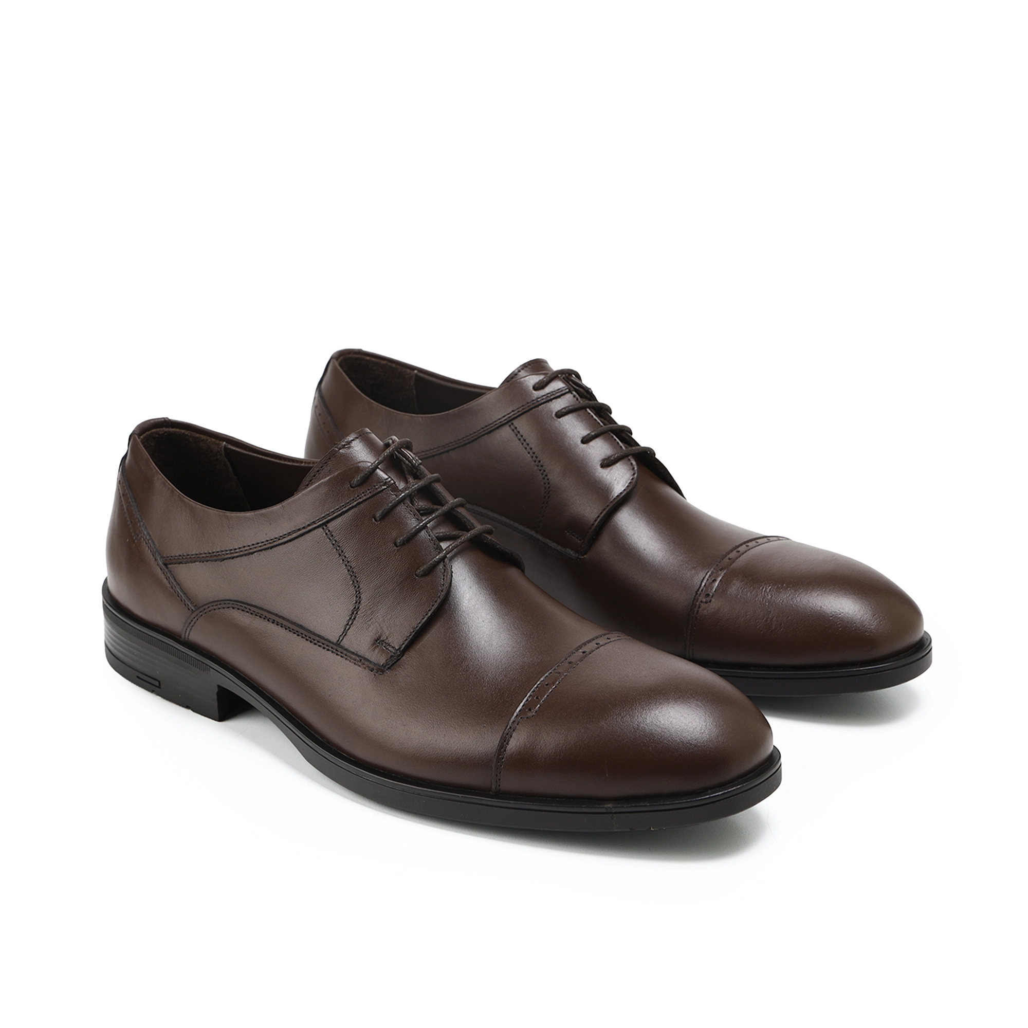 Adam’s Cap-Toe Brogue Derby, Brown, Code 660