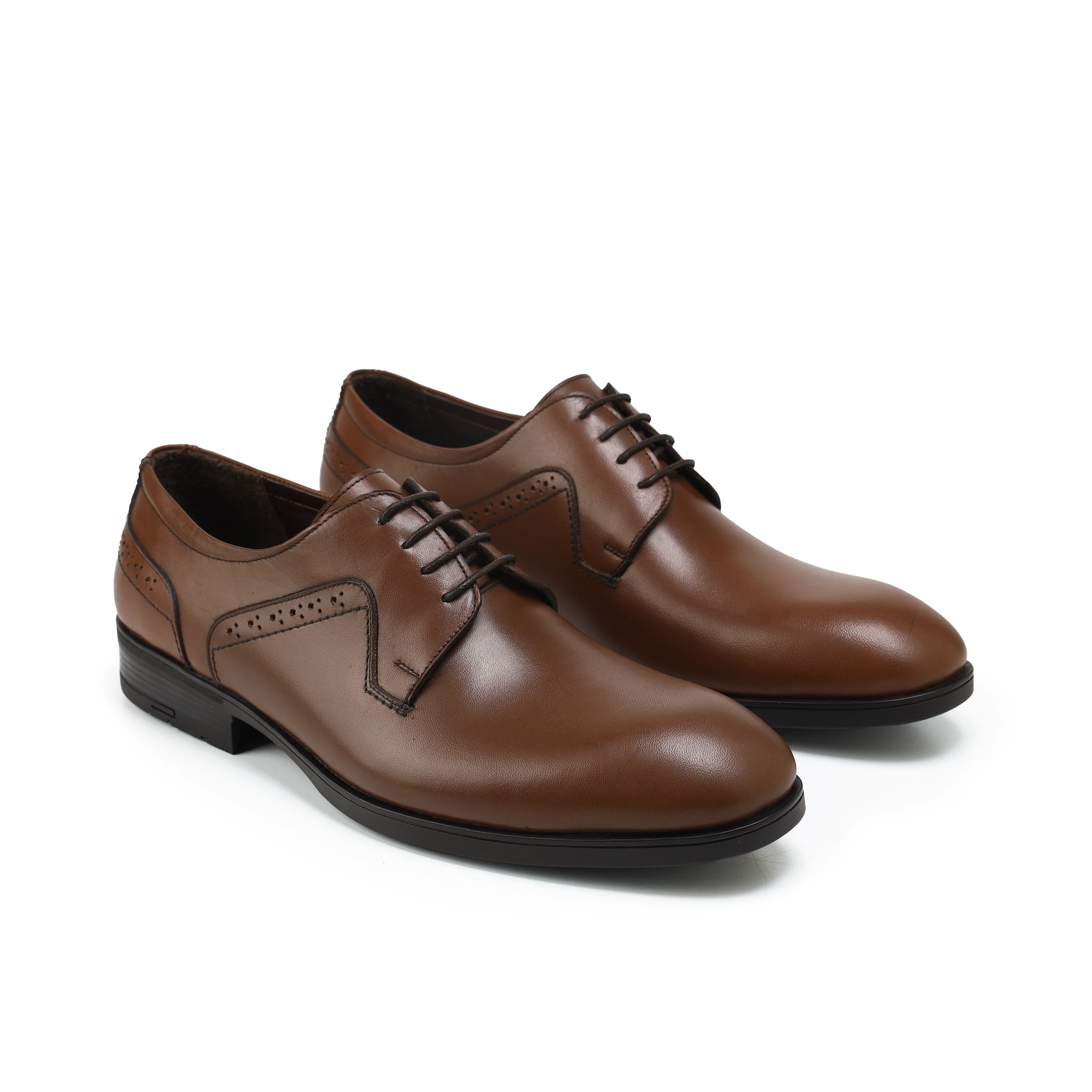 Adam’s Plain-Toe Brogue Derby, Havan, Code 650