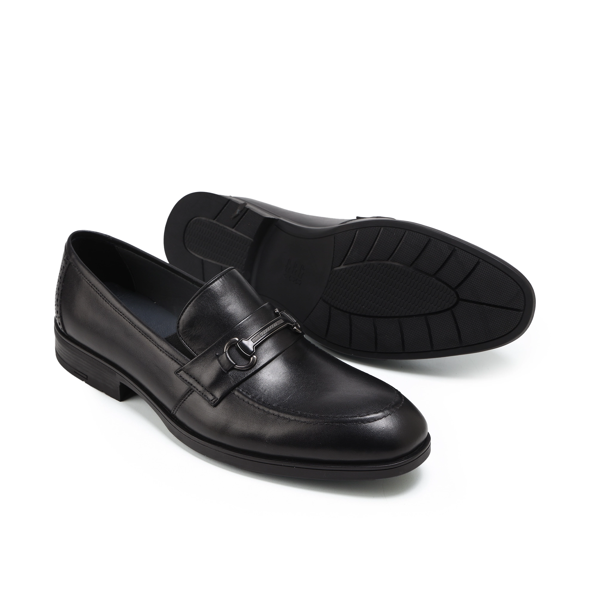 Adam’s Apron Bit Loafer, Black, Code 2001