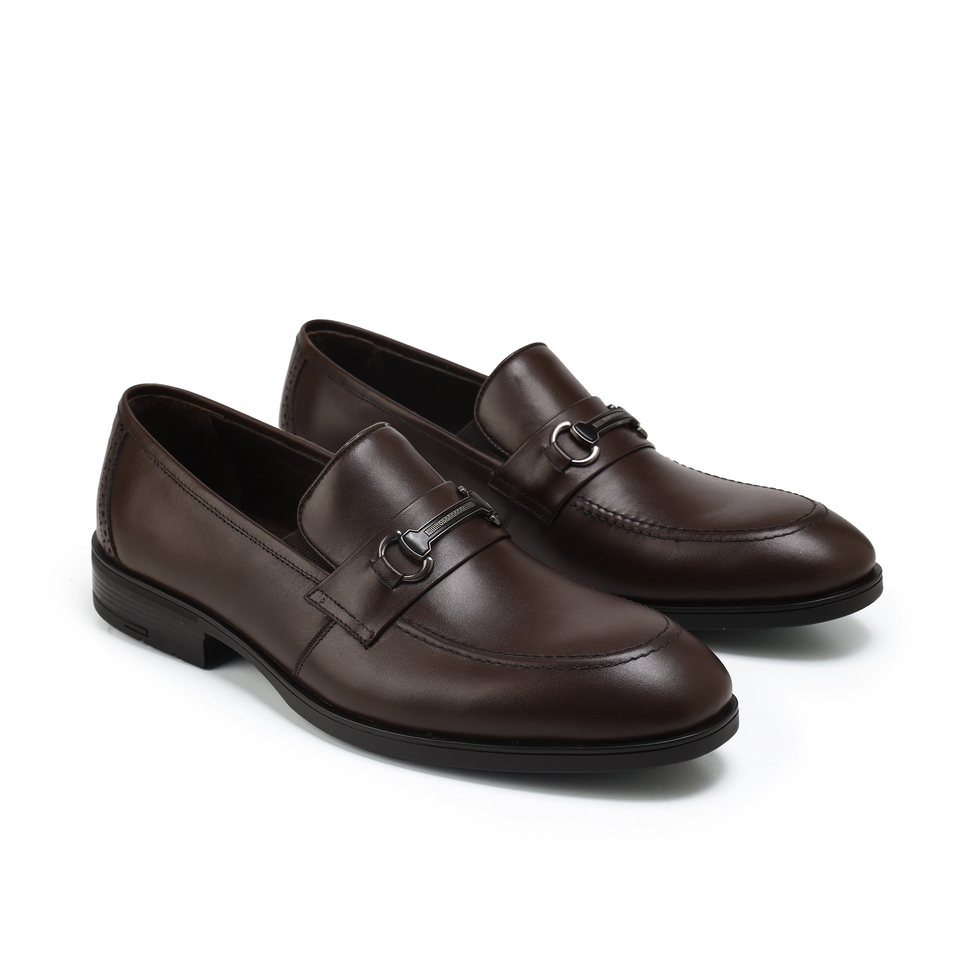 Adam’s Apron Bit Loafer, Brown, Code 2001