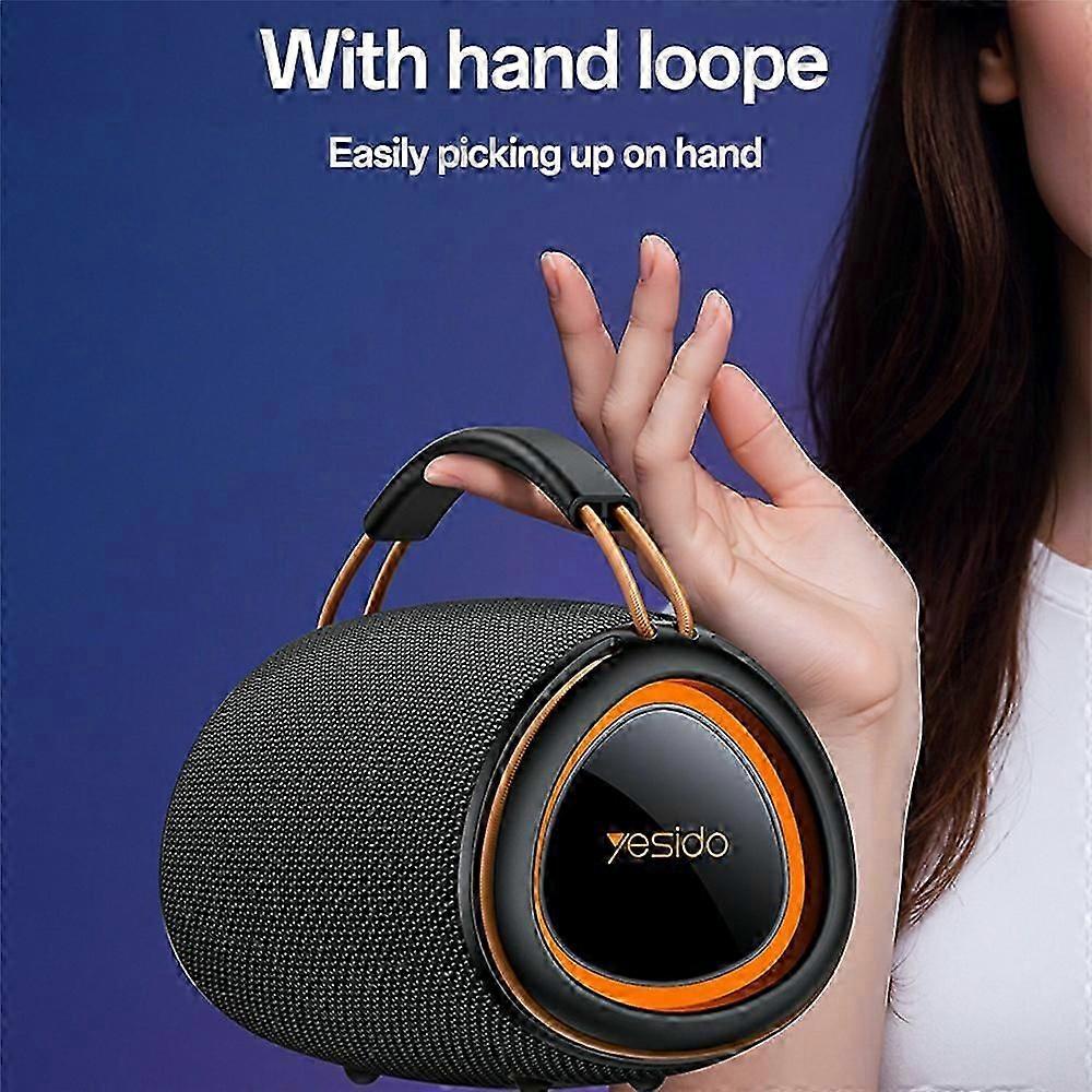 Yesido YSW38 Portable Wireless Bluetooth Speaker – 30W Max Power, RGB Dynamic Lighting, TWS Stereo Pairing & 7-Hour Playtime