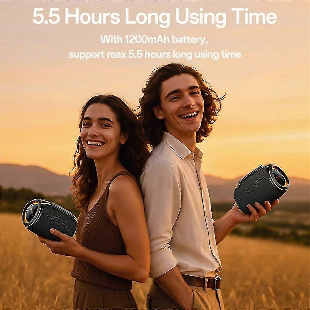 Yesido YSW38 Portable Wireless Bluetooth Speaker – 30W Max Power, RGB Dynamic Lighting, TWS Stereo Pairing & 7-Hour Playtime