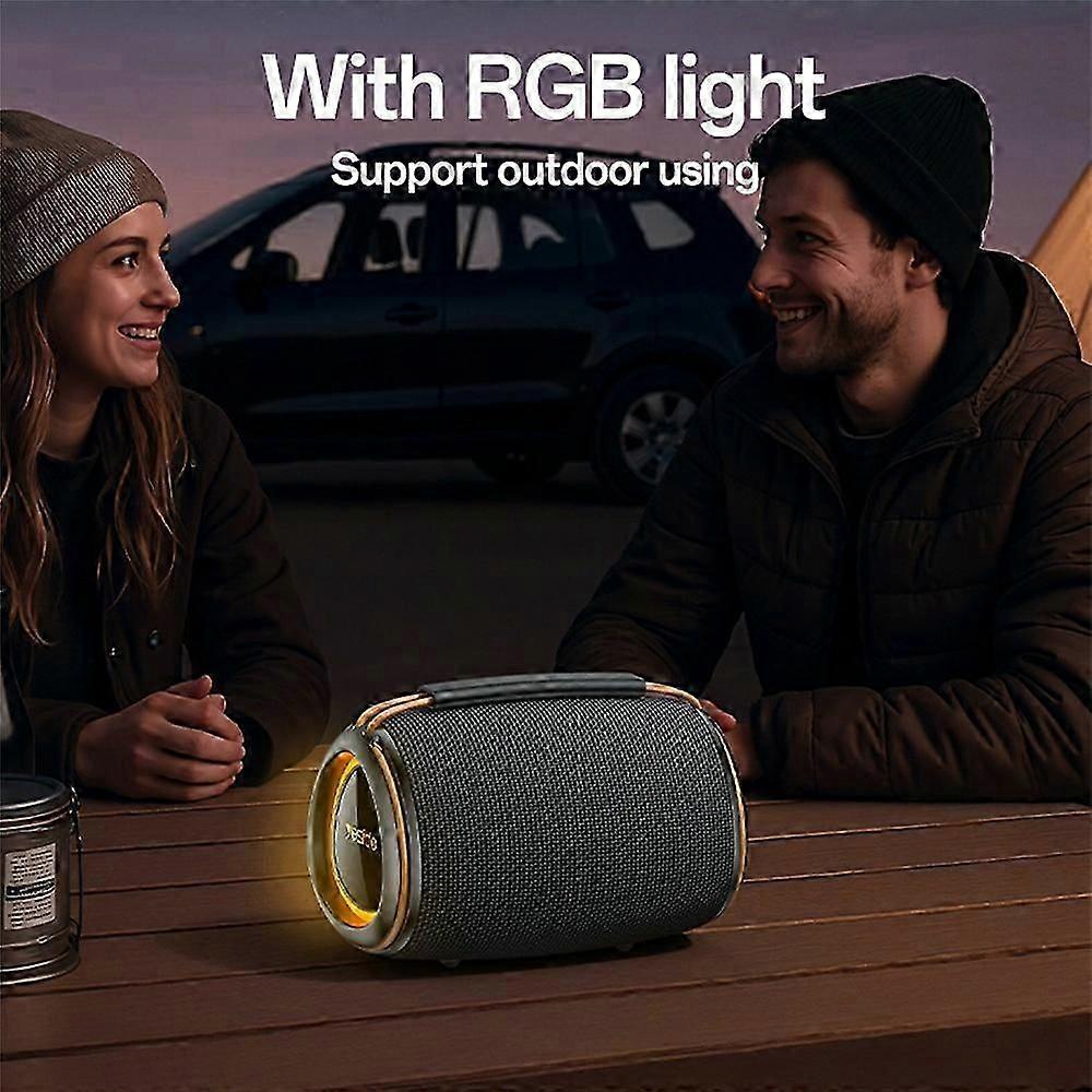 Yesido YSW38 Portable Wireless Bluetooth Speaker – 30W Max Power, RGB Dynamic Lighting, TWS Stereo Pairing & 7-Hour Playtime