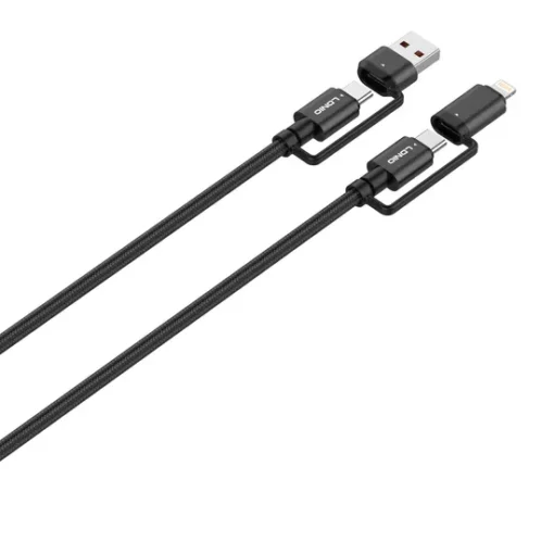 لادنيو داتا كابل تايب سي +يو إس بي -إيه - تو - تايب سي + لايتنيج - LDNIO Multiple Data CABLE TYPE-C+ USB -A to Type-C + Lightning (65W) 4in1- LC16-1200MM