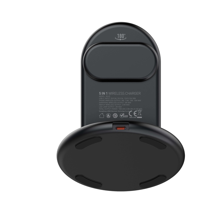 لادنيو واير ليس تشارجر 15 وات-LDNIO Wireless Charger (15W) - 5 in1- WL02