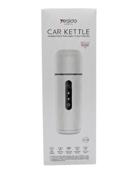 Yesido VC20 Electric Car Kettle - Smart Portable Heating