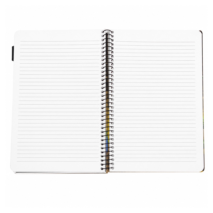 SOBHY A4 Hardcover Spiral Notebook – 160 Sheets – 4 Subjects