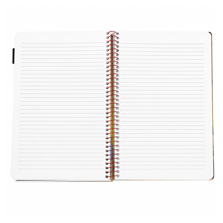 SOBHY A4 Hardcover Spiral Notebook – 120 Sheets – 3 Subjects