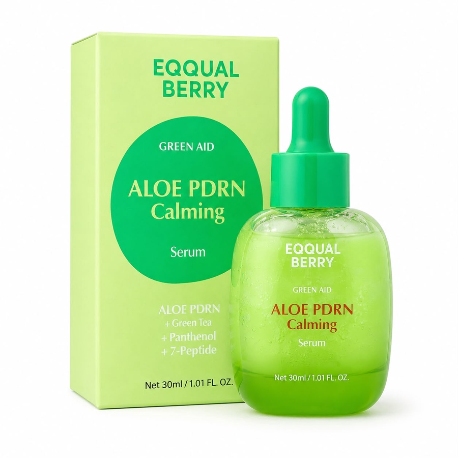 EQQUAL BERRY Green Aid Aloe PDRN Calming Serum 30ml