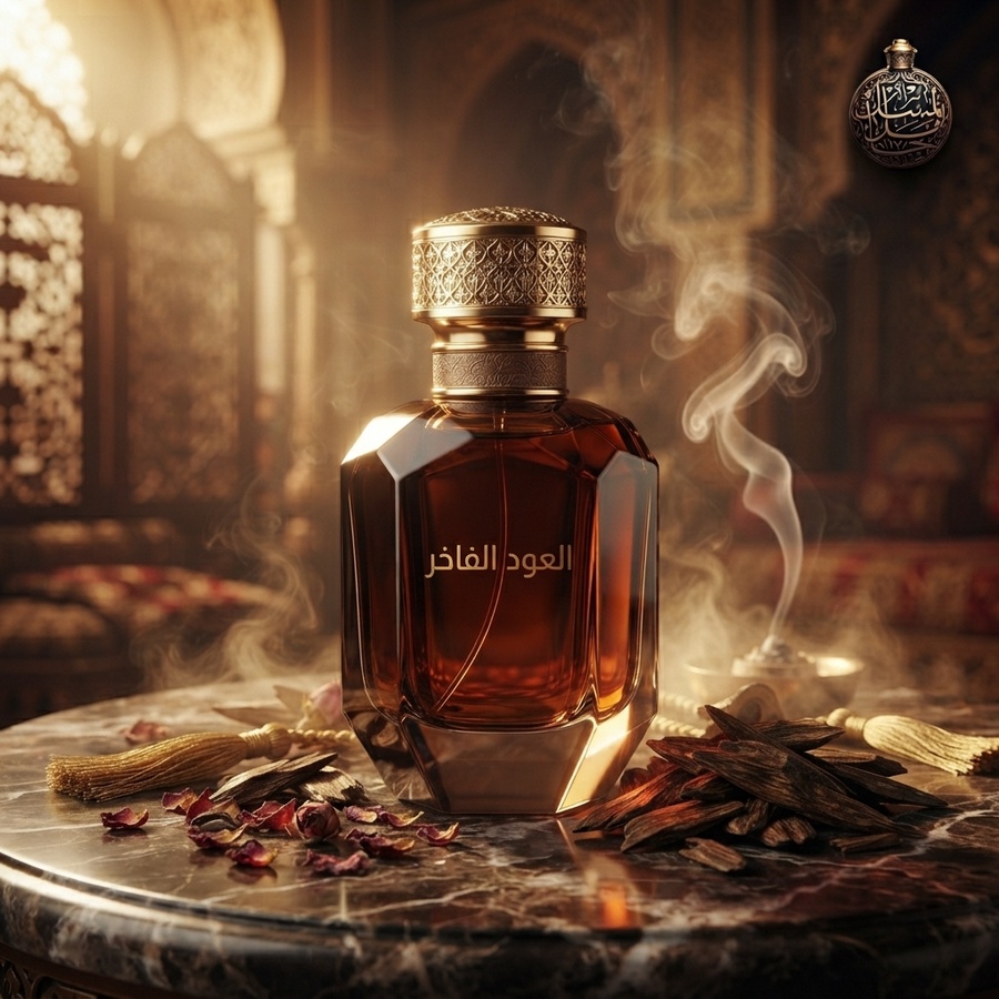 عطر  العود الفاخر  من حامل المسك