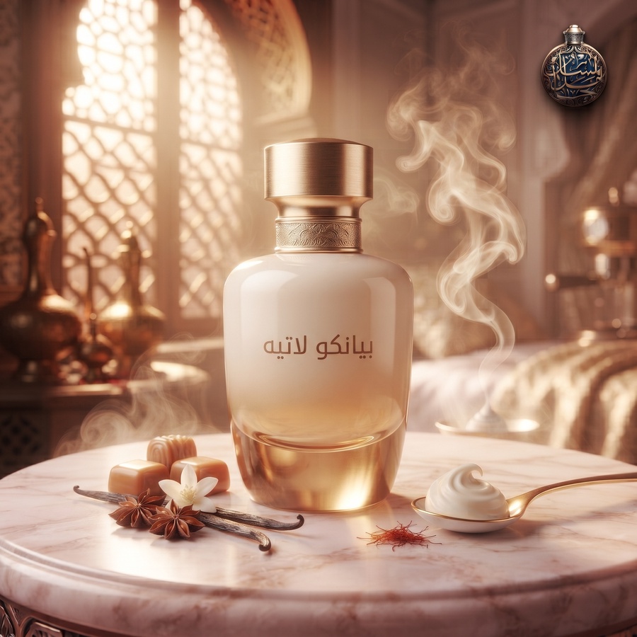 عطر بيانكو لاتيه من حامل المسك — عناق دافئ من الحليب والكراميل