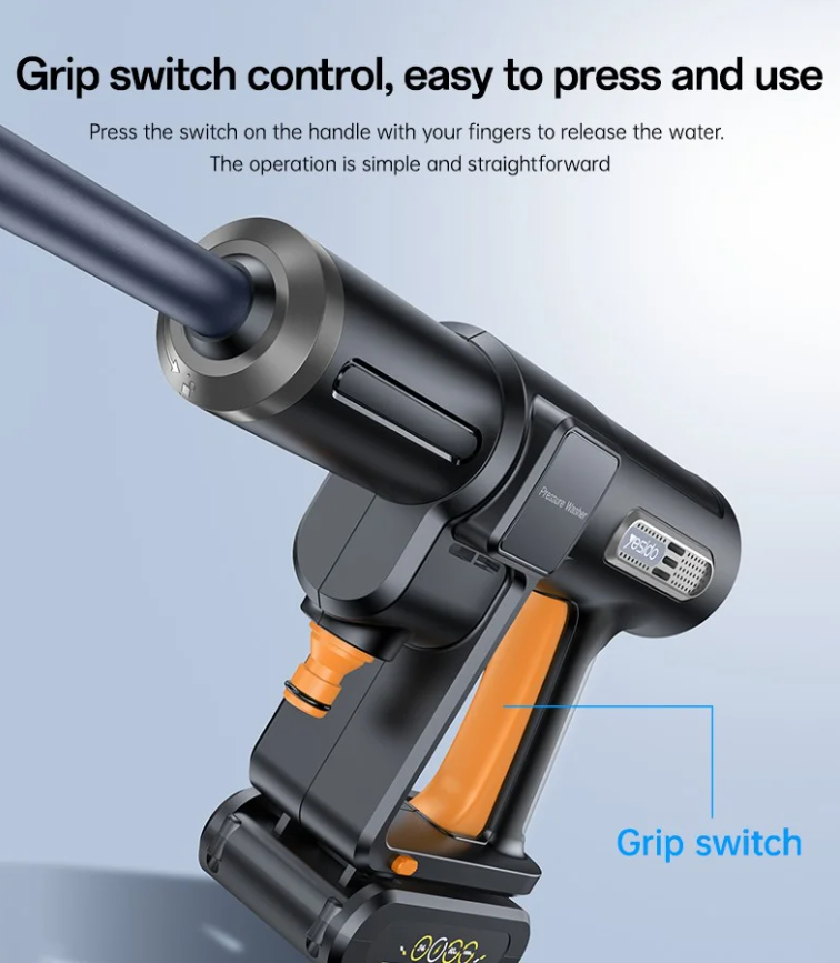 Yesido Portable Cordless Car Pressure Washer (VC18) - 3.2MPa High-Pressure Water Sprayer