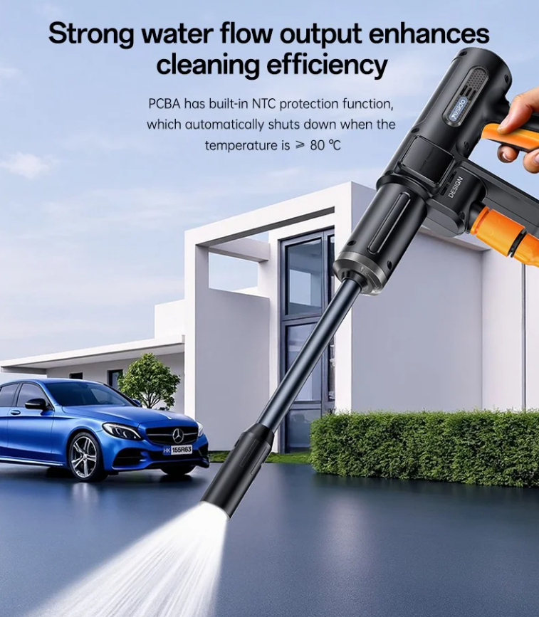 Yesido Portable Cordless Car Pressure Washer (VC18) - 3.2MPa High-Pressure Water Sprayer