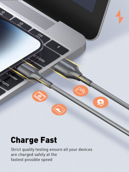 لادنيو فاست تشارجر داتا كابل -ميكرو  25وات -LDNIO Fast Charging Data Cable Micro & Sync (25W) (1000mm)- LS-851 