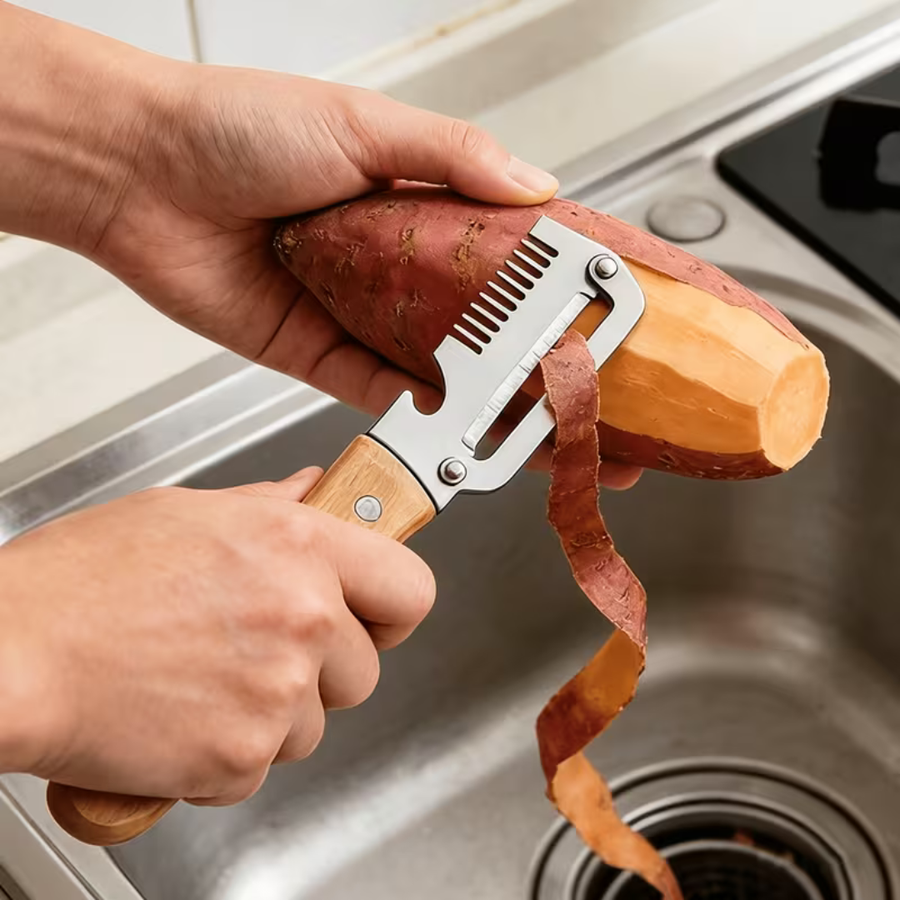 Premium Stainless Steel Vegetable Peeler and Slicer 19.5 cm