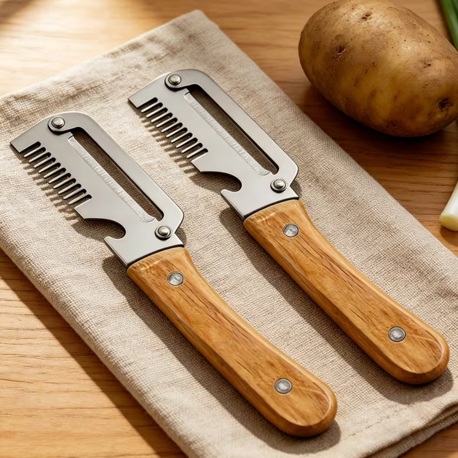 Premium Stainless Steel Vegetable Peeler and Slicer 19.5 cm