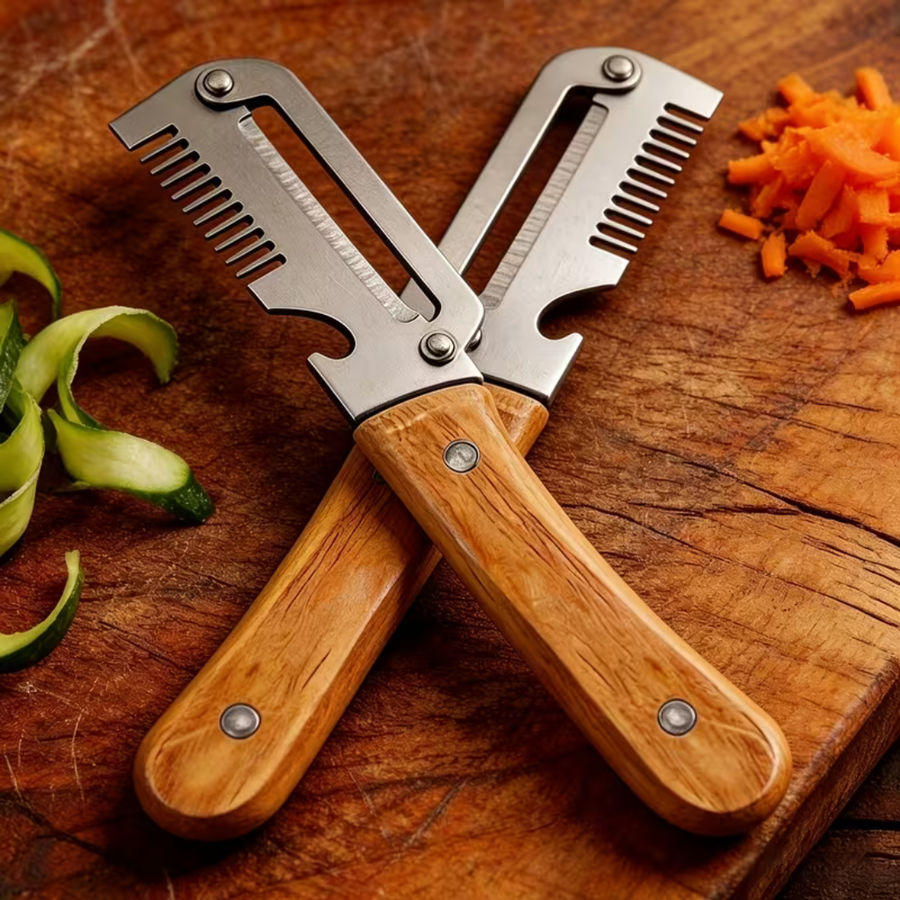 Premium Stainless Steel Vegetable Peeler and Slicer 19.5 cm