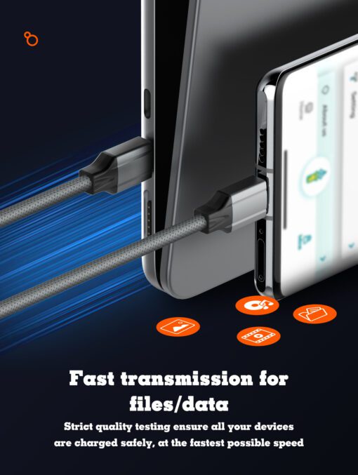 لادنيو فاست تشارجر داتا كابل تايب - سي - تو - لايتينج 30 وات -LDNIO Fast Charging Data Cable Type-C to Lightning (30W) (1000mm)- Model:LC441i 