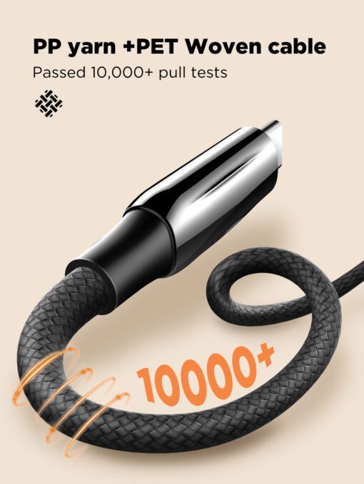 لادنيو فاست تشارجر داتا كابل تايب - سي - تو - تايب سي 1متر 240وات -LDNIO Fast Charging Data Cable Type-C to Type-C (240W) (1000mm) LC921C 