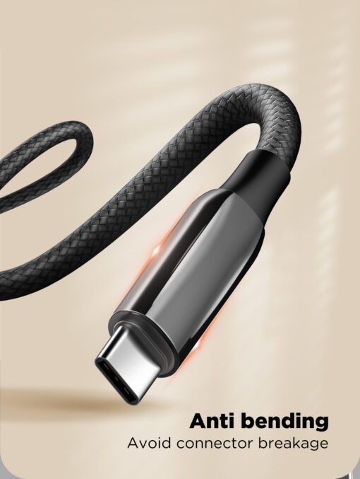 لادنيو فاست تشارجر داتا كابل تايب - سي - تو - تايب سي 2متر- 240 وات -LDNIO Fast Charging Data Cable Type-C to Type-C (240W) (2000mm) LC922C 