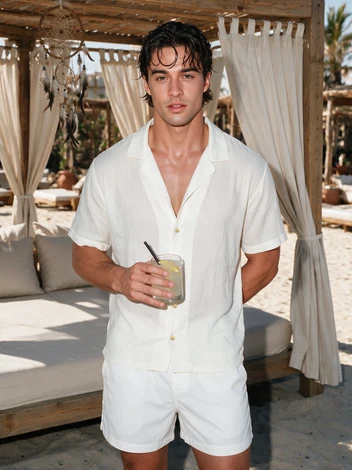 Soft white shirt Cropped Fit