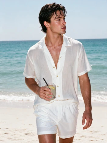 Soft white shirt Cropped Fit