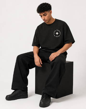 تيشيرت بوليفار Streetwear قطن ثقيل Oversized فاخر Unisex